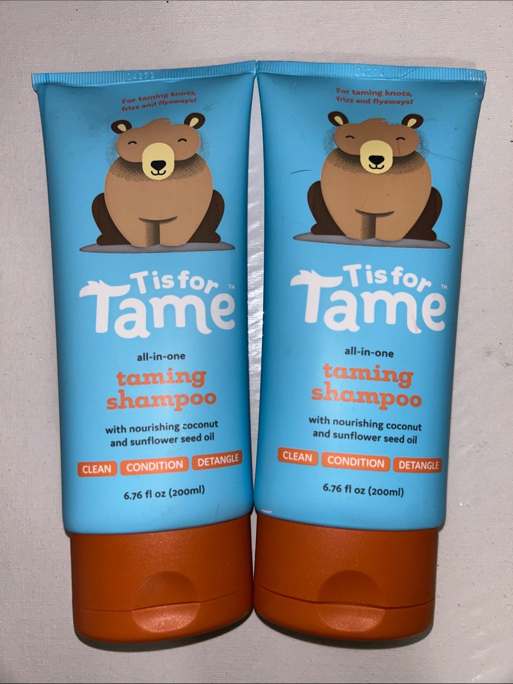 T is for Tame All-in-One Taming Shampoo - Blue and Orange